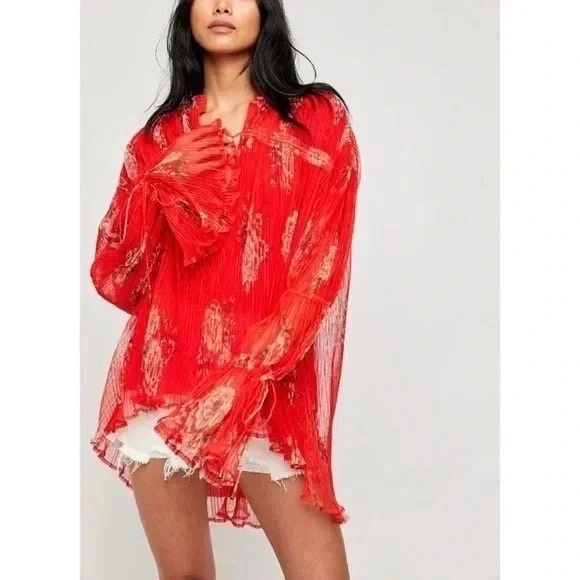 Free People Dahlia Tunic Pop Combo XS - Picture 4 of 6